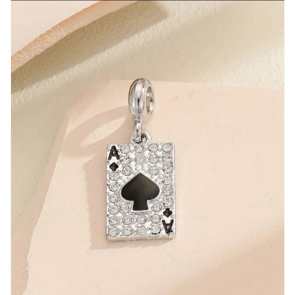 Charm One Size Silver Black